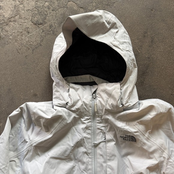 The North Face Women's DryVent Hooded Rain Jacket Outdoor Coat Gray Size L - Picture 2 of 10